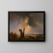Landschaft des westlichen Ungarns, Blick vom Leithagebirge - Adalbert Stifter — gerahmtes Bild an der Wand