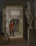 Die Antiquitätensaal im Charlottenborg-Palast in Kopenhagen - Adam August Müller — Ansicht des Kunstwerks