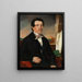 Portrait eines Architekten - Adam Brenner — gerahmtes Bild an der Wand