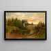 Landschaft der Umgebung von Czarnokozice - Adam Chmielowski — gerahmtes Bild an der Wand