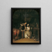 Der galante Helfer - Adam Johann Braun — gerahmtes Bild an der Wand