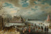 Eislaufen auf dem gefrorenen Fluss Amstel - Adam van Breen — Ansicht des Kunstwerks