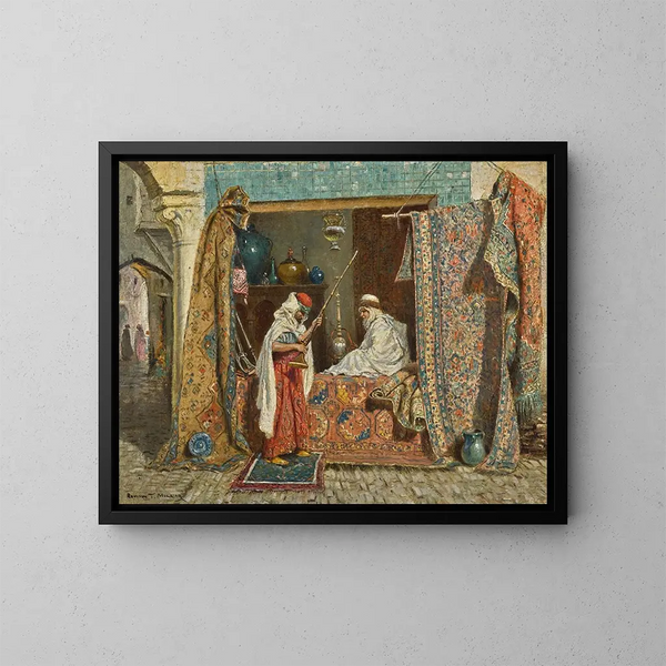 Ein orientalischer Laden - Addison Thomas Millar — gerahmtes Bild an der Wand