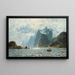 Bateaux de Pêche sur un Fjord Norvégien - Adelsteen Normann — gerahmtes Bild an der Wand