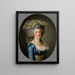 Porträt mutmaßlich von Philiberte Orléans Perrin de Cypierre Gräfin von Maussion - Adélaïde Labille-Guiard — gerahmtes Bild an der Wand