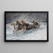 En Fuite devant les Loups - Adolf Baumgartner-Stoiloff — gerahmtes Bild an der Wand