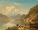 Eine Szene am Wolfgangsee - Adolf Chwala — Ansicht des Kunstwerks