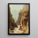 Sentier sur une rive de rivière - Adolf Chwala — gerahmtes Bild an der Wand