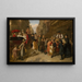 Armut und Reichtum - Adolf Heinrich Hansen — gerahmtes Bild an der Wand