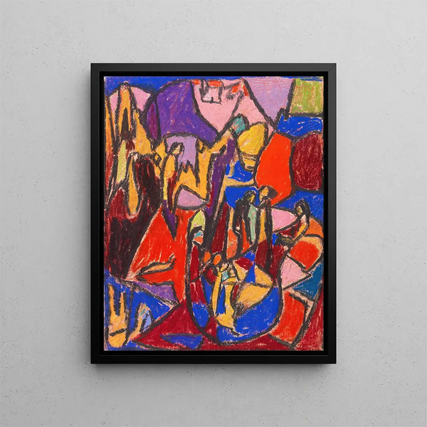 Culte - Adolf Hölzel — gerahmtes Bild an der Wand