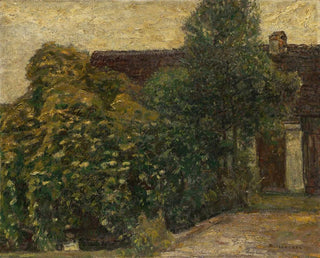 Adolf Hlzel - Bume vor dem Haus.webp