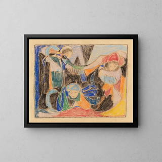 Adolf Hlzel - Drei Figuren in Landschaft.webp