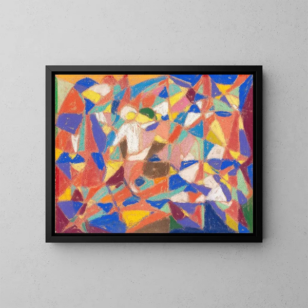 Komposition figurative - Adolf Hölzel — gerahmtes Bild an der Wand