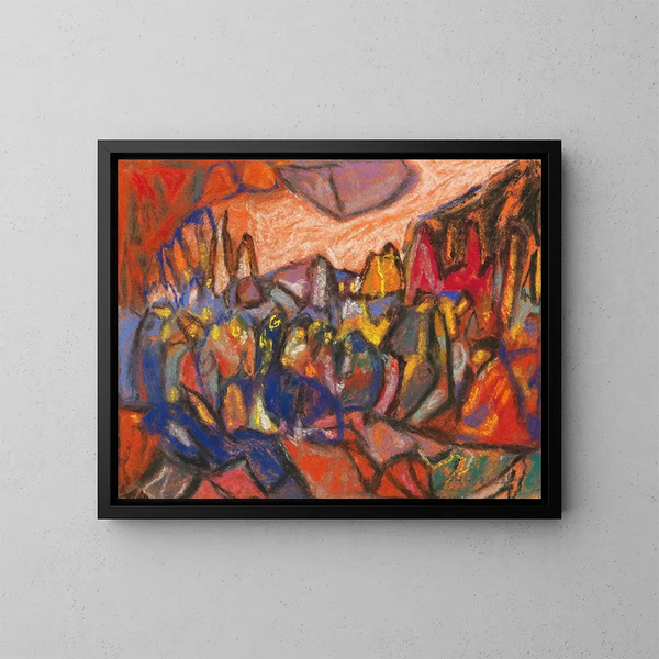 Komposition - Adolf Hölzel — gerahmtes Bild an der Wand
