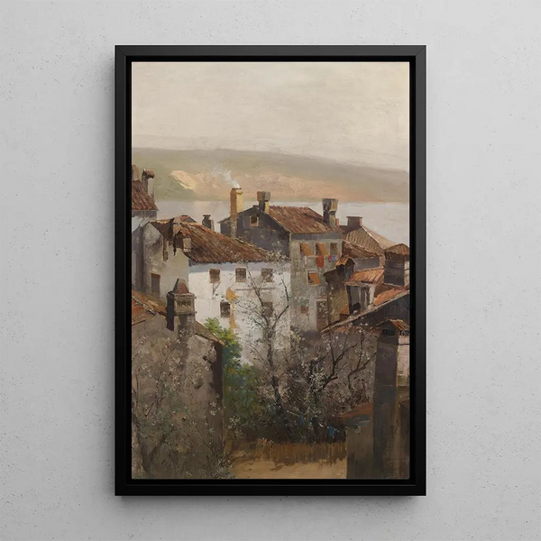 Frühling in Istrien - Adolf Kaufmann — gerahmtes Bild an der Wand