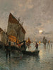 In der venezianischen Lagune - Adolf Kaufmann — Ansicht des Kunstwerks