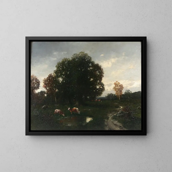 Khe im Feld - Adolf Kaufmann — gerahmtes Bild an der Wand