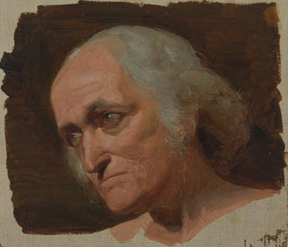 Adolf Schrdter - Studie des Kopfes eines grauhaarigen alten Mannes.webp