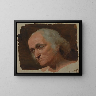 Adolf Schrdter - Studie des Kopfes eines grauhaarigen alten Mannes.webp