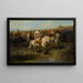 Cavalier arabe - Adolf Schreyer — gerahmtes Bild an der Wand