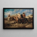 Arabes-Gemälde - Adolf Schreyer — gerahmtes Bild an der Wand