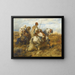 Kavaliere - Adolf Schreyer — gerahmtes Bild an der Wand