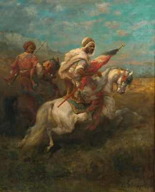 Adolf Schreyer - Two scouts on horseback.webp