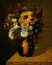 Ein antiker Tontopf mit Blumen - Adolf Senff — Ansicht des Kunstwerks