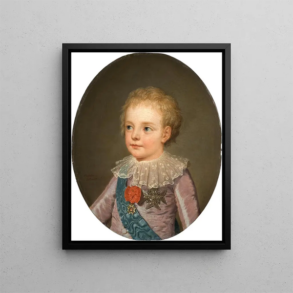 Kronprinz Le Dauphin Louis-Joseph-Xavier-François von Frankreich 1781-1789 - Adolf Ulrik Wertmüller — gerahmtes Bild an der Wand