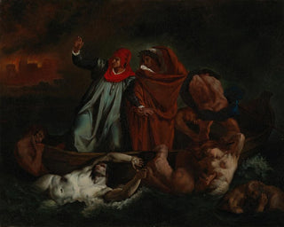 Dante und Virgil in der Hölle - Adolf von Becker — Ansicht des Kunstwerks