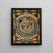 L'horloge murale Snake d'une heure - Adolf Wölfli — gerahmtes Bild an der Wand