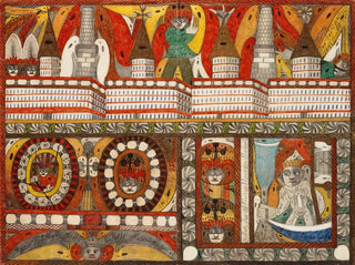 Adolf Wlfli - Die furchtbare RiesenBrunst Deer RiesenStadt MutterKohrnOstWandHall.webp