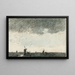 Moulins dans la plaine sous la pluie - Adolf le Comte — gerahmtes Bild an der Wand