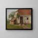 Ferme à Goldsheim - Adolph Tidemand — gerahmtes Bild an der Wand