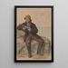 Lars Jensen Nevlunghavn - Adolph Tidemand — gerahmtes Bild an der Wand