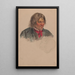 Reproduktion des Gemäldes Portrait eines Mannes Vinje Kopf eines Mannes - Adolph Tidemand