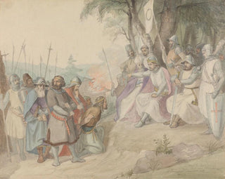 Adolph Tidemand - Olav den hellige og de fangne smkonger.webp