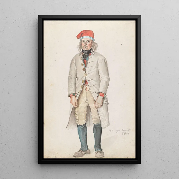 Ole Andersen Stamstad - Adolph Tidemand — gerahmtes Bild an der Wand