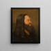 Studie eines Porträts eines alten Mannes - Adolph Tidemand — gerahmtes Bild an der Wand