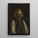 Portrait eines Bauern von Voss - Adolph Tidemand — gerahmtes Bild an der Wand