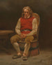 Studie des sitzenden Bauern für die Haugianer - Adolph Tidemand — Ansicht des Kunstwerks