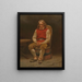 Studie des sitzenden Bauern für die Haugianer - Adolph Tidemand — gerahmtes Bild an der Wand
