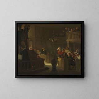 Adolph Tidemand - Service in a Norwegian Country Church.webp