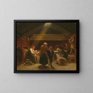 Adolph Tidemand - Sunday Morning in a Farmers House.webp