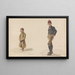 Blick zum Dalarne-Fluss - Adolph Tidemand — gerahmtes Bild an der Wand