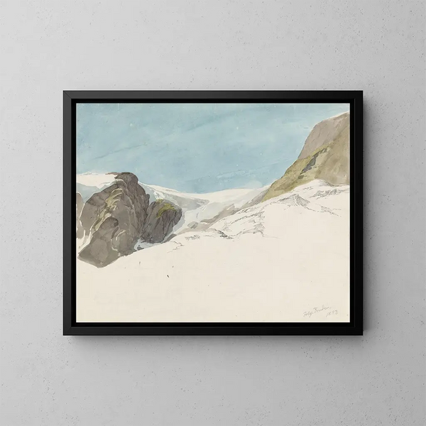 Ohne Titel - Adolph Tidemand — gerahmtes Bild an der Wand