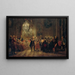 Konzert für Flöte mit Friedrich dem Großen in Sanssouci - Adolph von Menzel — gerahmtes Bild an der Wand