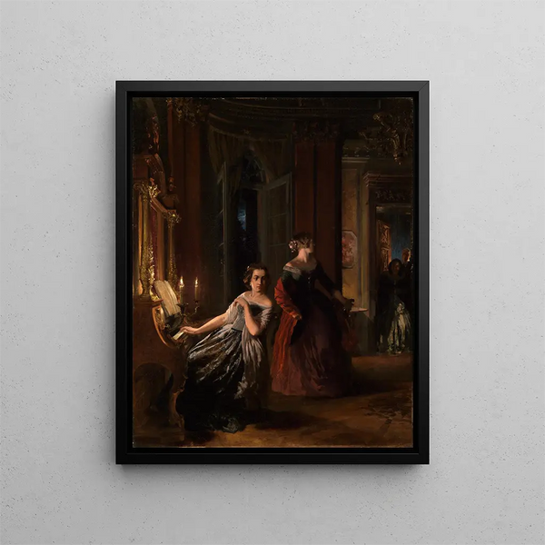 Le Strung - Adolph von Menzel — gerahmtes Bild an der Wand
