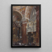 Innenansicht der Kirche Saint-Jacques in Innsbruck - Adolph von Menzel — gerahmtes Bild an der Wand