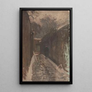 AdolpheErnest Gumery - La rue Berton sous la neige.webp